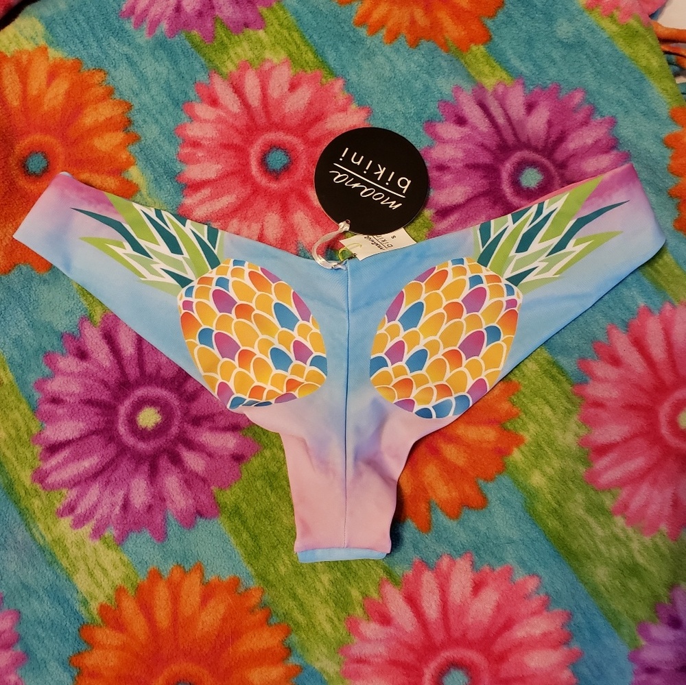 Moana Bikini Adrift Fruit Salad bottoms Size SMALL